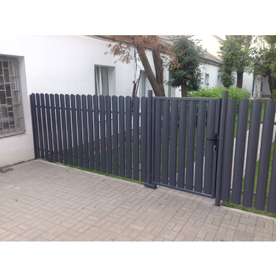 Металлический штакетник «ЕВРОПЛАНКА», покрытие полиэстер, двухстороннее глянцевое ЭКОНОМ