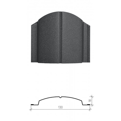 Металлический штакетник «ЕВРОПЛАНКА», покрытие полиэстер, одностороннее матовое ЭКОНОМ