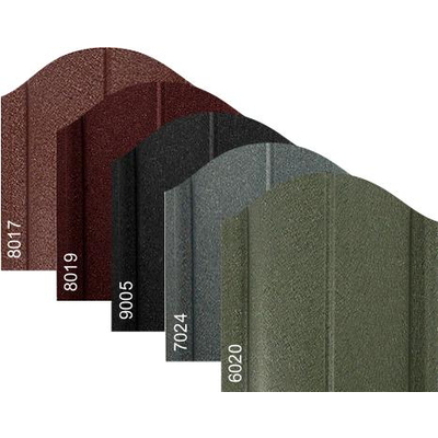 Металлический штакетник «ЕВРОПЛАНКА», покрытие полиэстер, двухстороннее матовое СТАНДАРТ