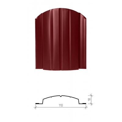 Металлический штакетник «ВЕРСАЛЬ», покрытие полиэстер, одностороннее глянцевое