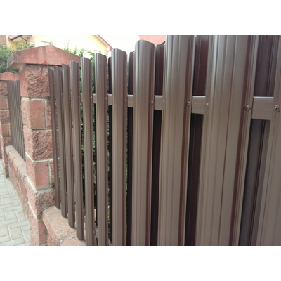 Металлический штакетник «ВЕРСАЛЬ», покрытие полиэстер, одностороннее матовое