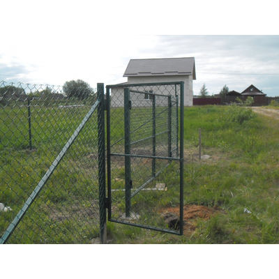 Обыкновенная сетка Рабица с ПВХ покрытием 2,4 мм. Высота 1,5 м