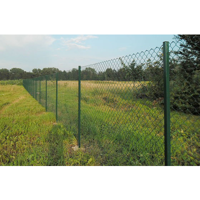 Обыкновенная сетка Рабица с ПВХ покрытием 2,4 мм. Высота 2,0 м