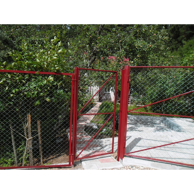 Оцинкованная сетка рабица для забора д. 1,8 высотой 1,8 м