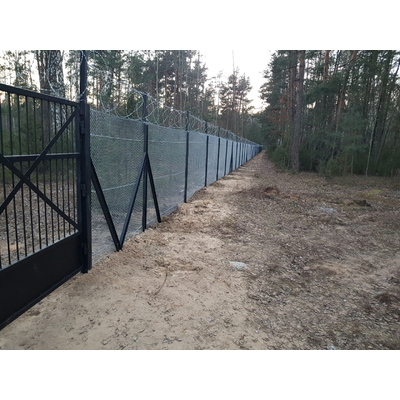 Оцинкованная сетка рабица для забора д. 1,6 высотой 1,8 м