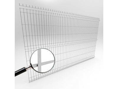 Панель 3D оцинкованная 4/4. Высота 1,5 метра